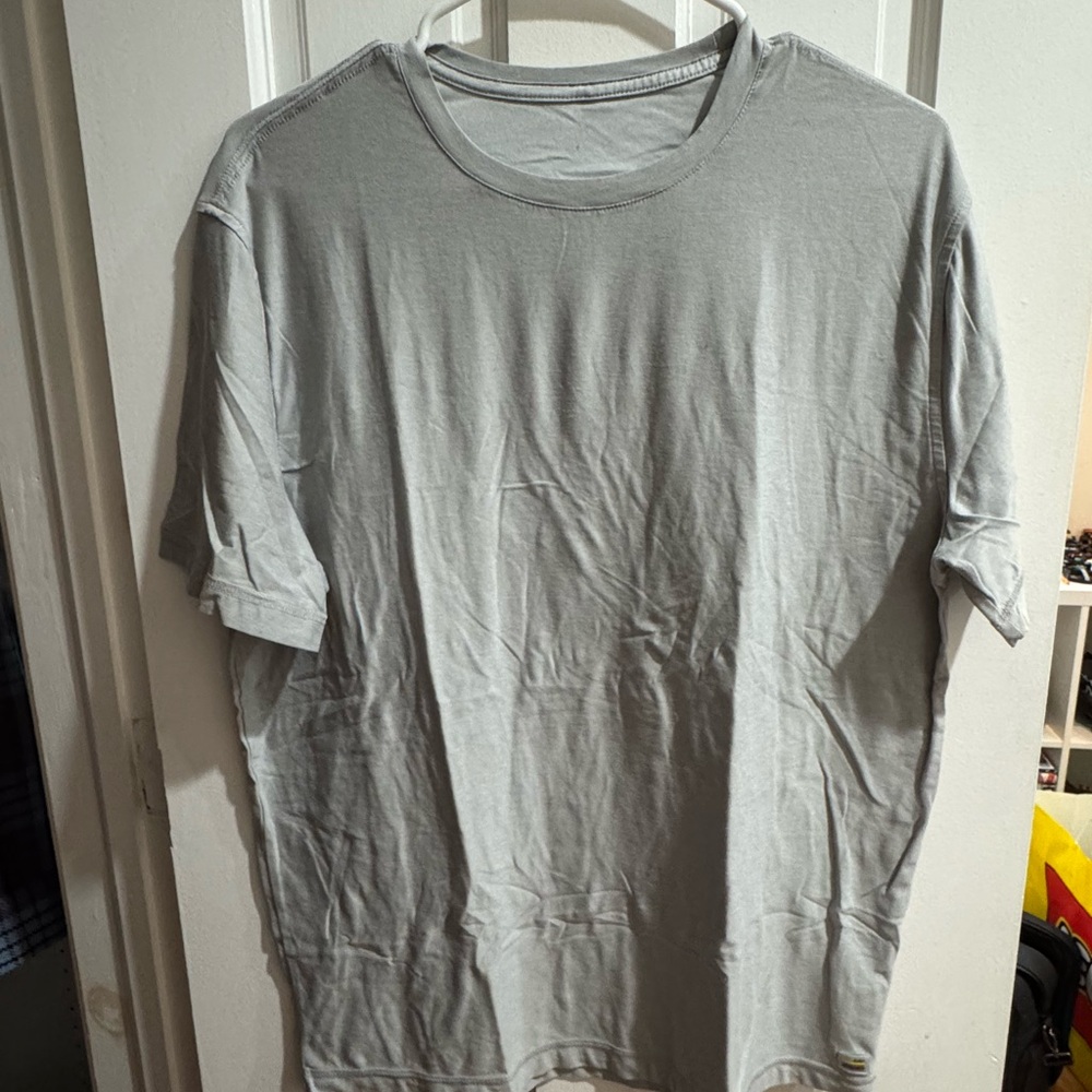 Vuori Light Gray Strato Tech Short Sleeve Tee